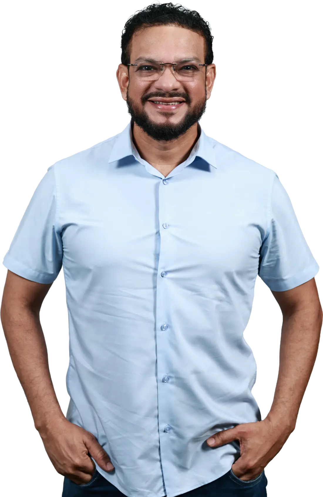 Professor Dalmir Salazar sorrindo